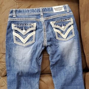 Rock N' Roll cowgirl bootcut flap pocket jeans 30